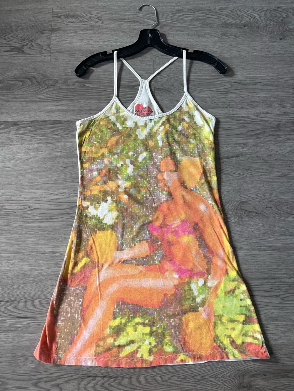 Y2K Zara trf AOP euro summer Women’s Sleeveless Printed Dress in Multicolor